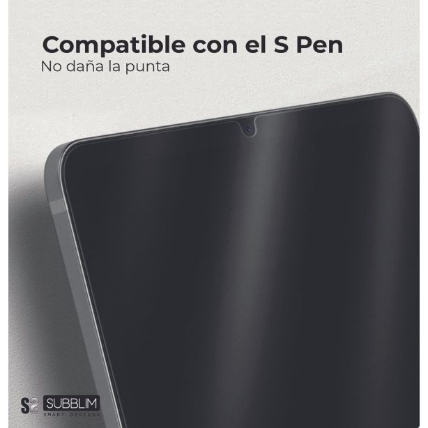 Writing Film SUBBLIM. Efecto papel y antirreflejo. Apta Tab S6 Lite