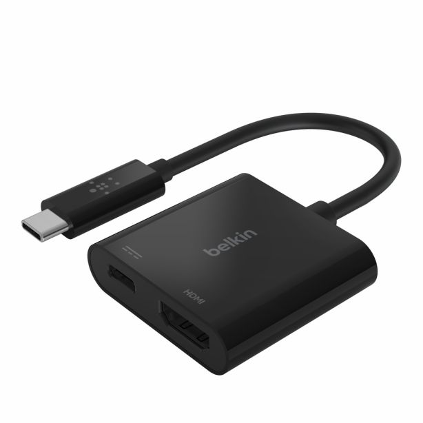 Belkin - Adaptador USB-C a HDMI 4K + recarga 60W