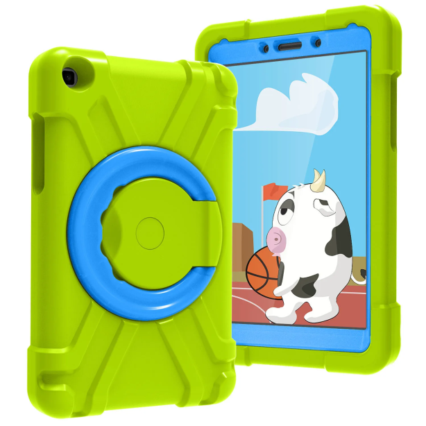 Funda Kids Cover para Samsung Galaxy TAB S6 Lite Verde Flúor