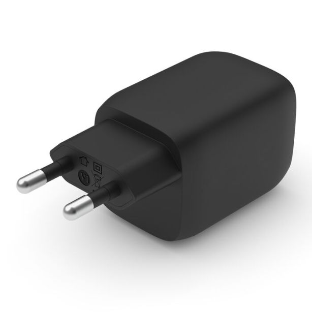 Belkin - Cargador de corriente doble puerto USB-C® GaN con PPS 65 W